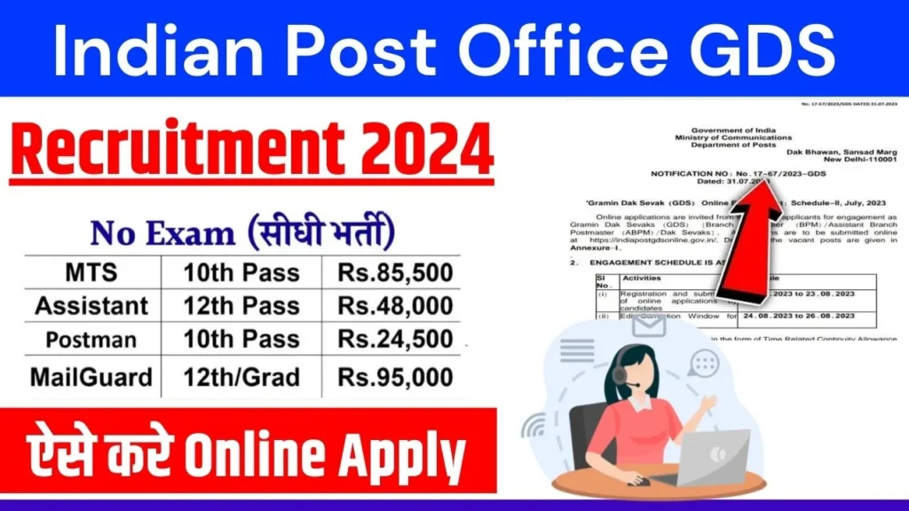 Indian Post Office GDS Vacancy 2024: भारतीय डाकघर में जीडीएस के हजारों पदों पर भर्ती, 10वीं पास उम्मीदवार आवेदन करें